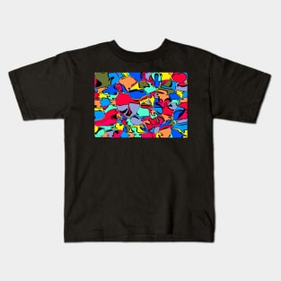 Random psychedelic pattern Kids T-Shirt